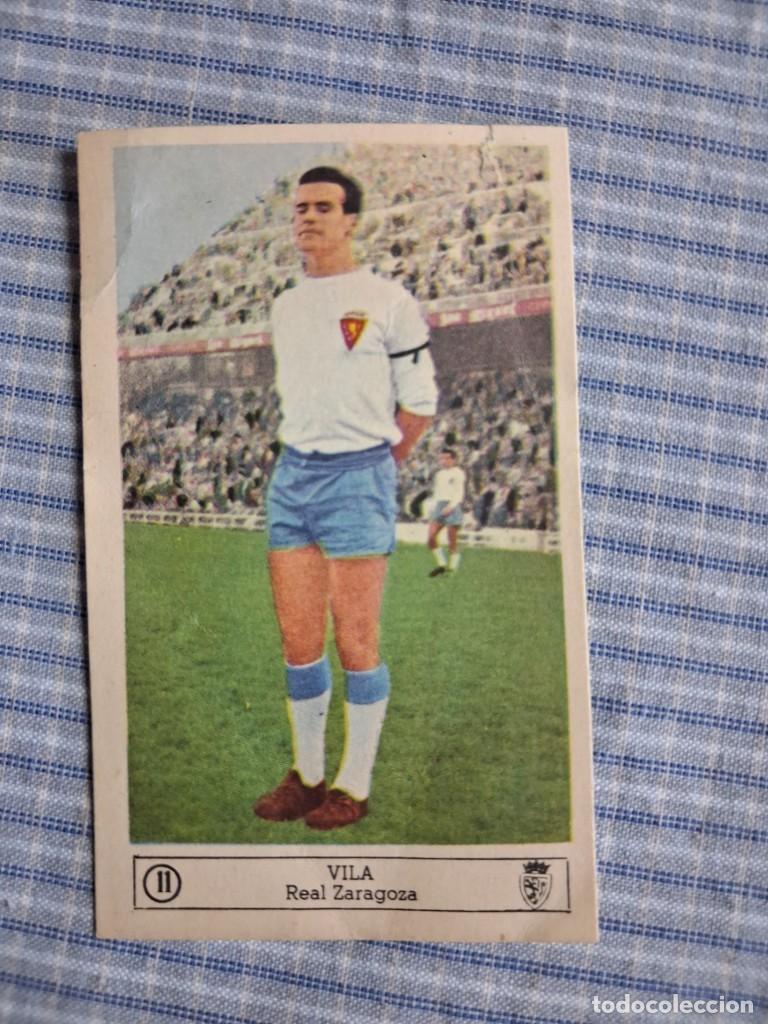 Cromos de f&uacute;tbol: Cromo Liga 1959 1960. Vila. Real Zaragoza. N&ordm; 11. Editorial Ferca. Sin uso. Ver imagen