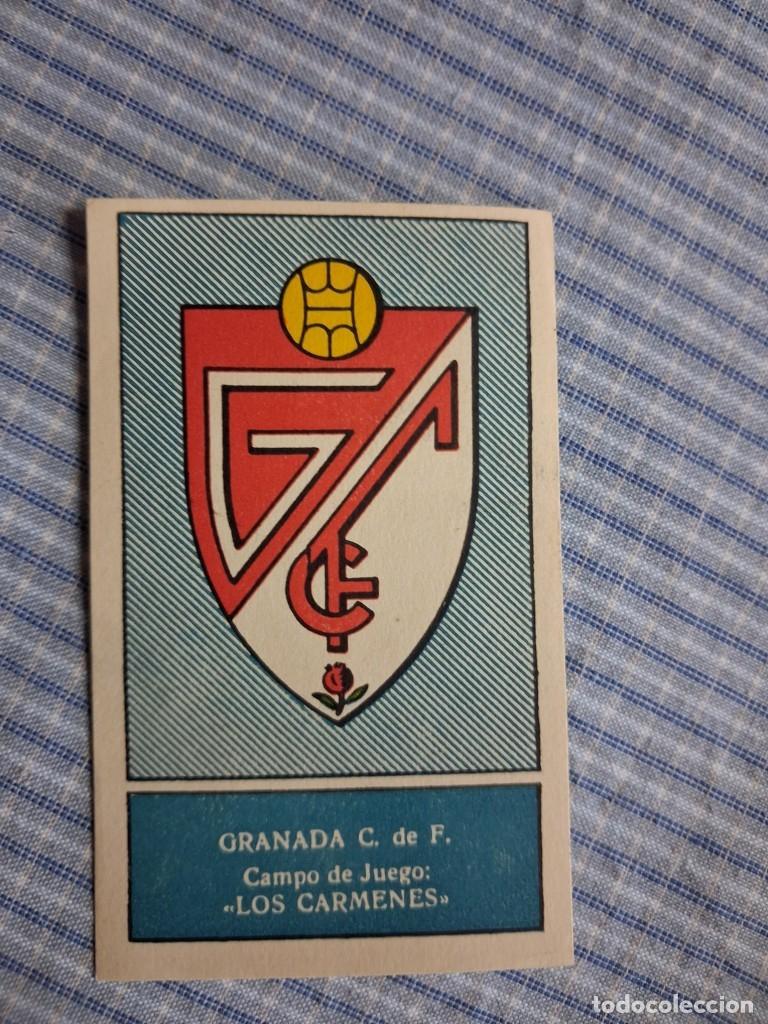 Cromos de f&uacute;tbol: Cromo Liga 1959 1960. Escudo Granada C.F. Editorial Ferca. Sin uso. Ver imagen