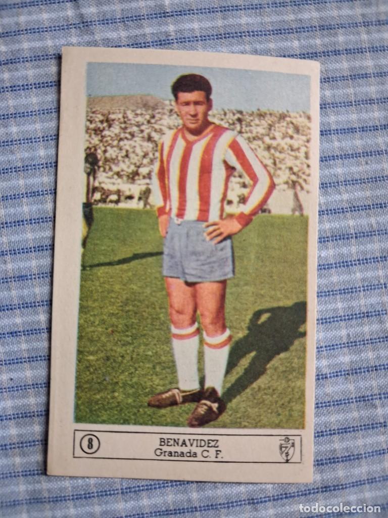 Cromos de f&uacute;tbol: Cromo Liga 1959 1960. Benavidez. Granada C.F. N&ordm; 8. Editorial Ferca. Sin uso. Ver imagen.