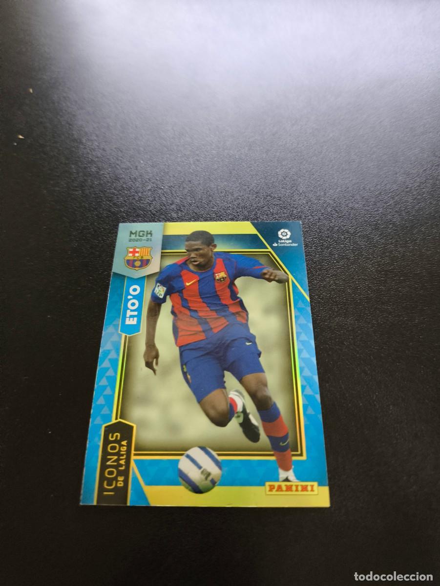 Cromos de f&uacute;tbol: 395 Samuel Eto'o BARCELONA ICONOS PANINI LIGA MEGACRACKS MGK 2020 2021 20 21 NO ESTE