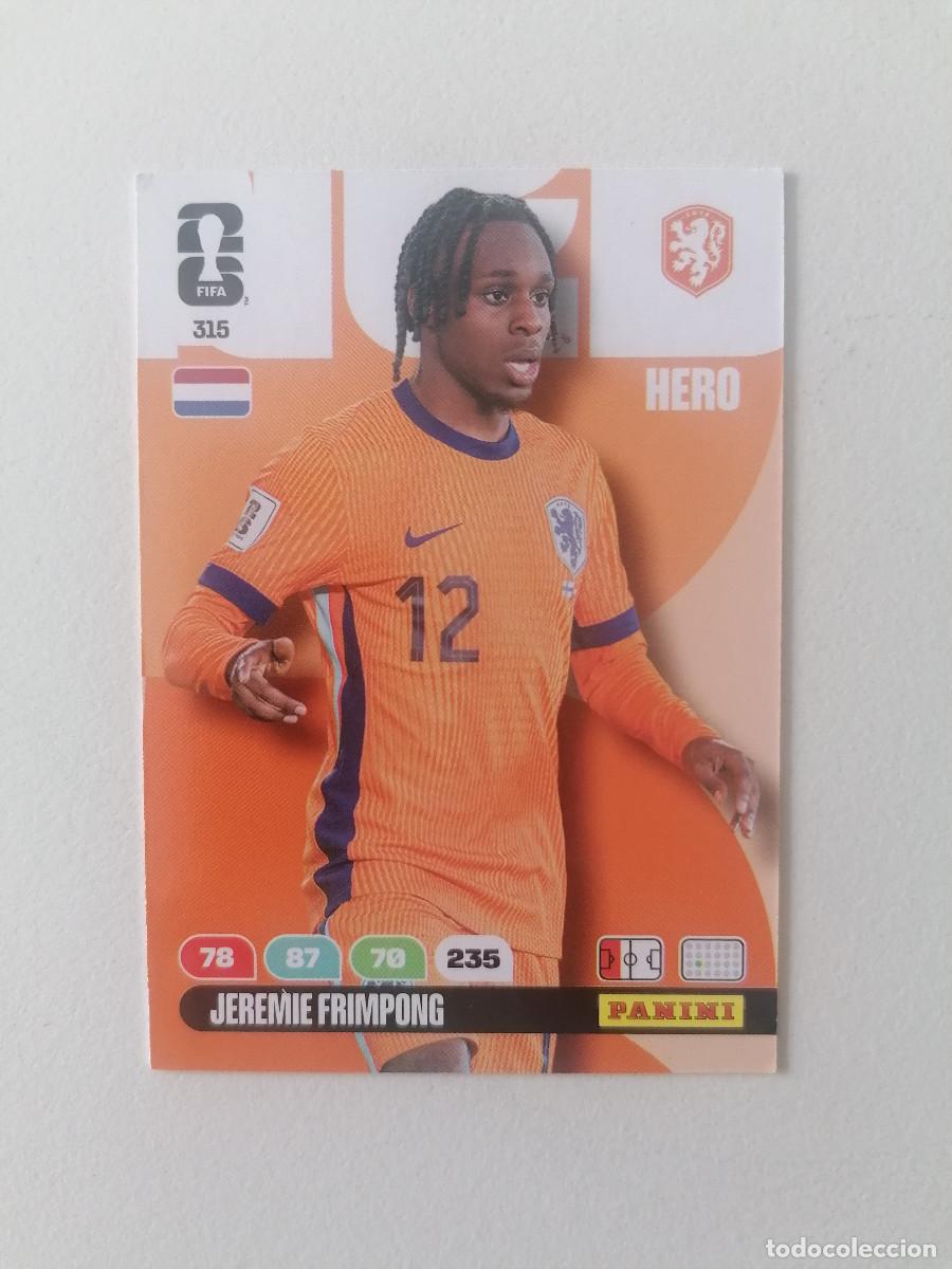 Cromos de f&uacute;tbol: 315 JEREMIE FRIMPONG Hero World Cup 2026 Adrenalyn XL Panini