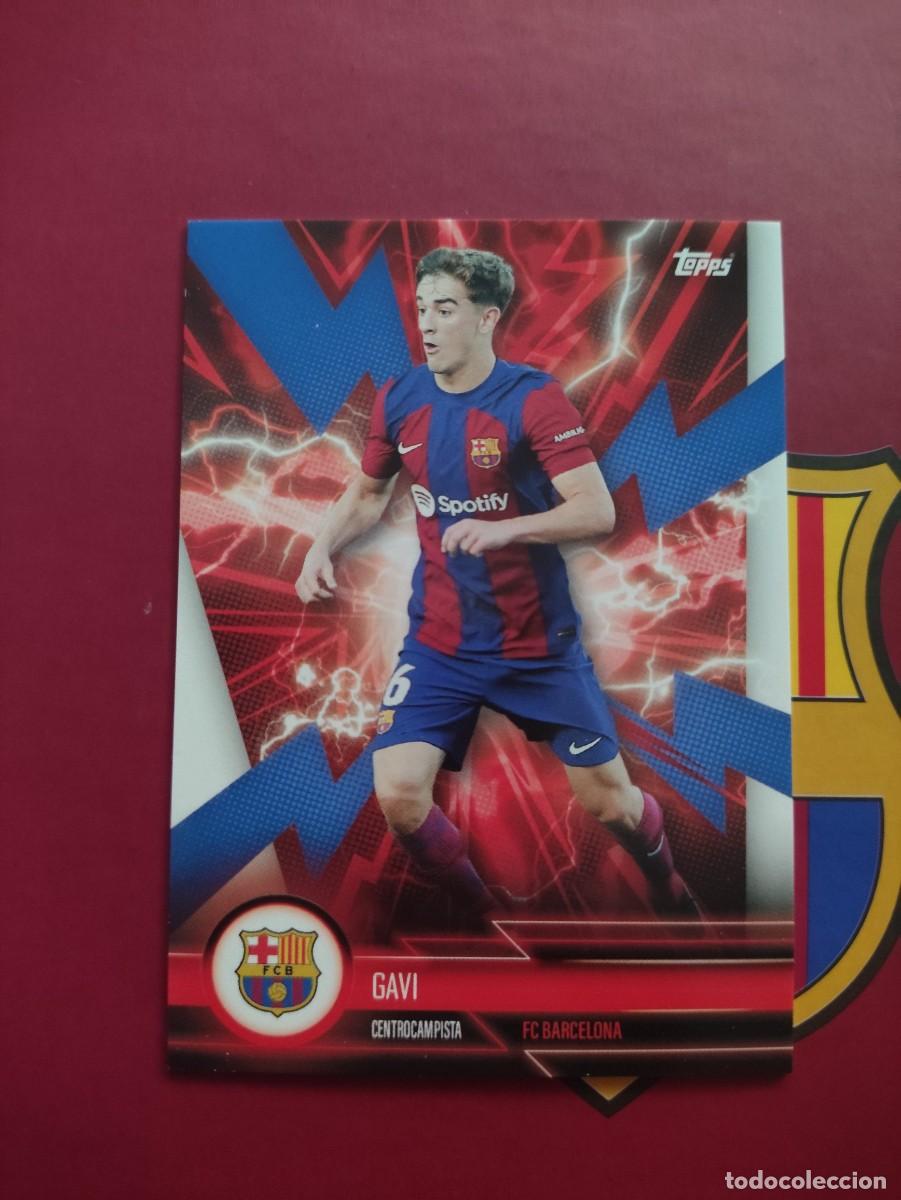 Cromos de f&uacute;tbol: BARE-2 GAVI BARCELONA ELECTRIC TEAM SET 2023 2024 TOPPS 23 24