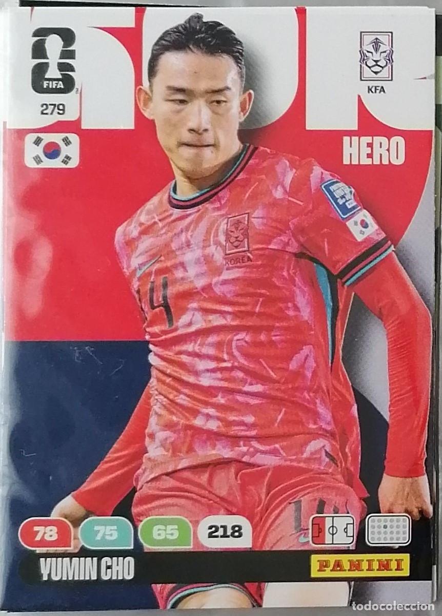 Cromos de f&uacute;tbol: 279 YUMIN CHO Hero World Cup 2026 Adrenalyn XL Panini