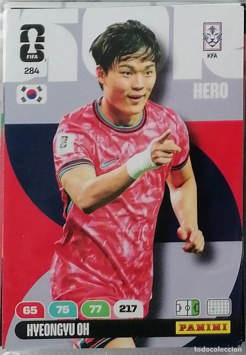 Cromos de f&uacute;tbol: 284 HYEONGYU OH Hero World Cup 2026 Adrenalyn XL Panini