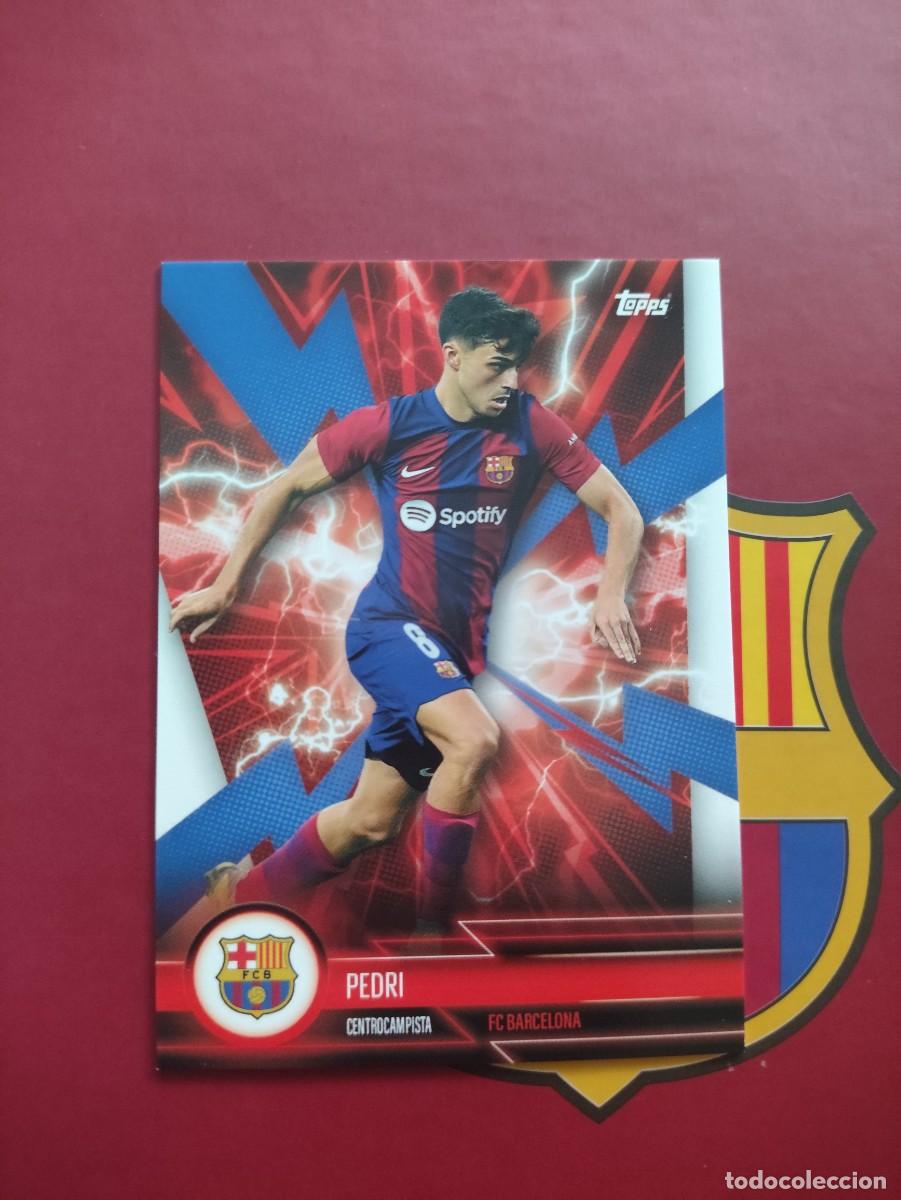 Cromos de f&uacute;tbol: BARE-3 PEDRI BARCELONA ELECTRIC TEAM SET 2023 2024 TOPPS 23 24