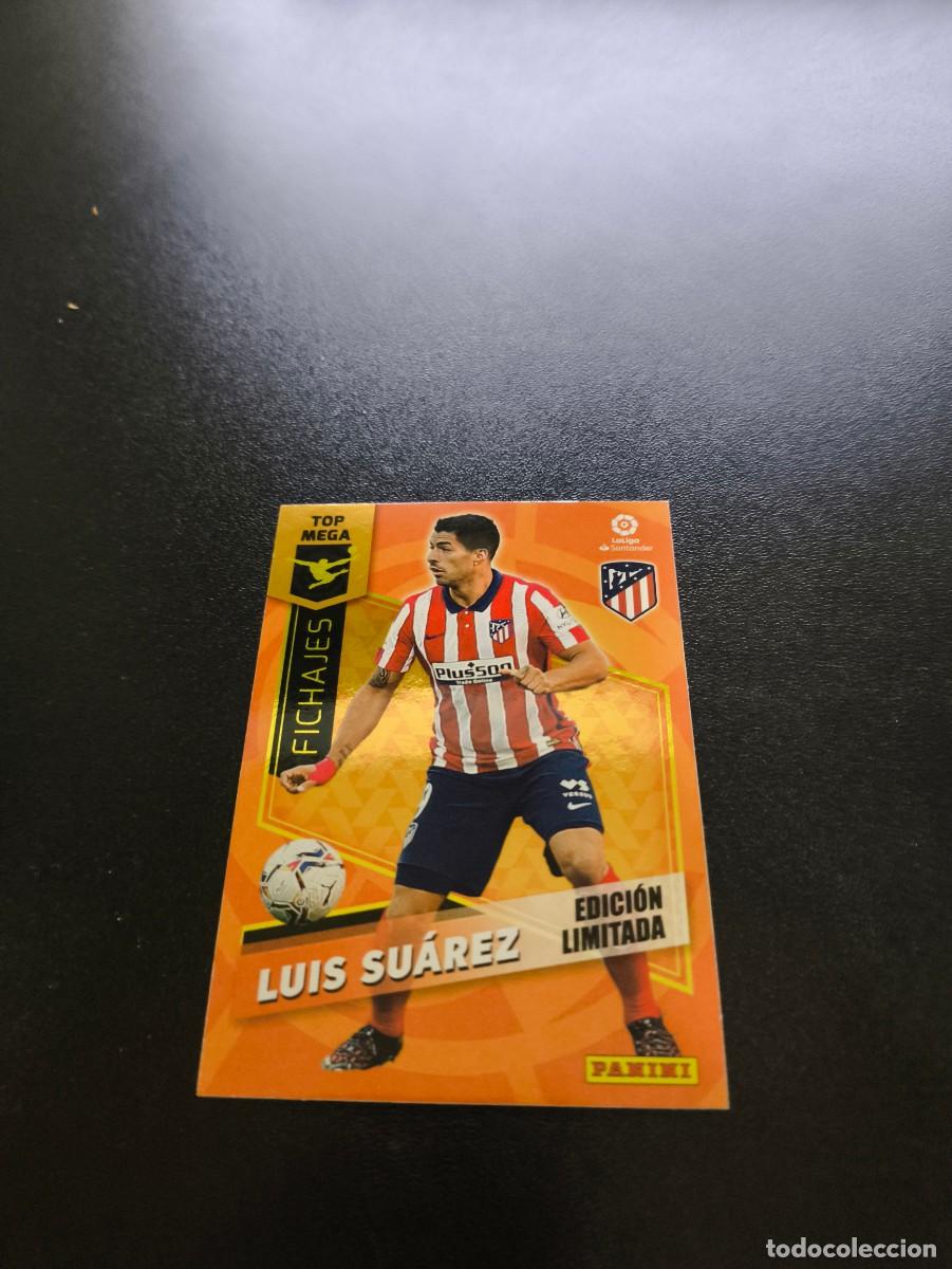 Cromos de f&uacute;tbol: Luis Suarez ATLETICO DE MADRID EDICION LIMITADA PANINI LIGA MEGACRACKS MGK 2020 2021 20 21 NO ESTE