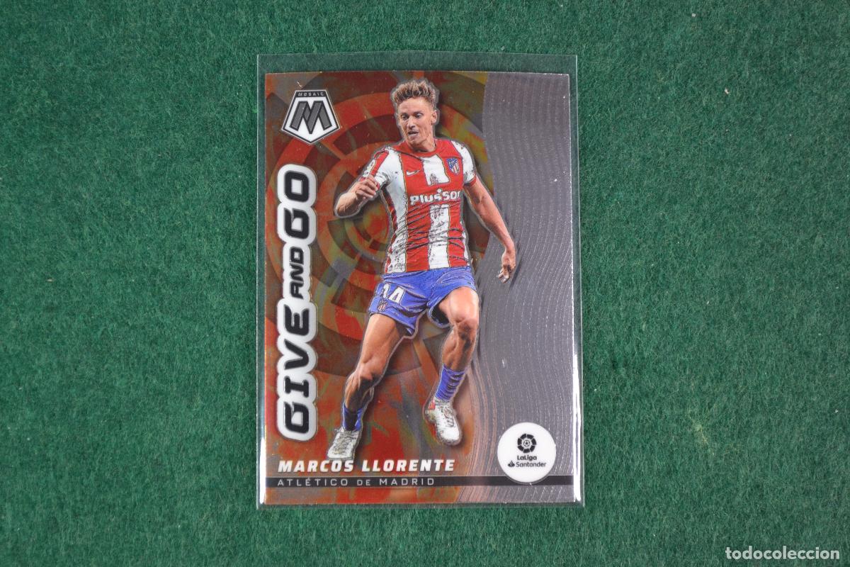 Fu&szlig;ball-Sticker: PANINI MOSAIC LA LIGA 2021-22 - 4 MARCOS LLORENTE (ATLETICO MADRID) INSERT GIVE AND GO