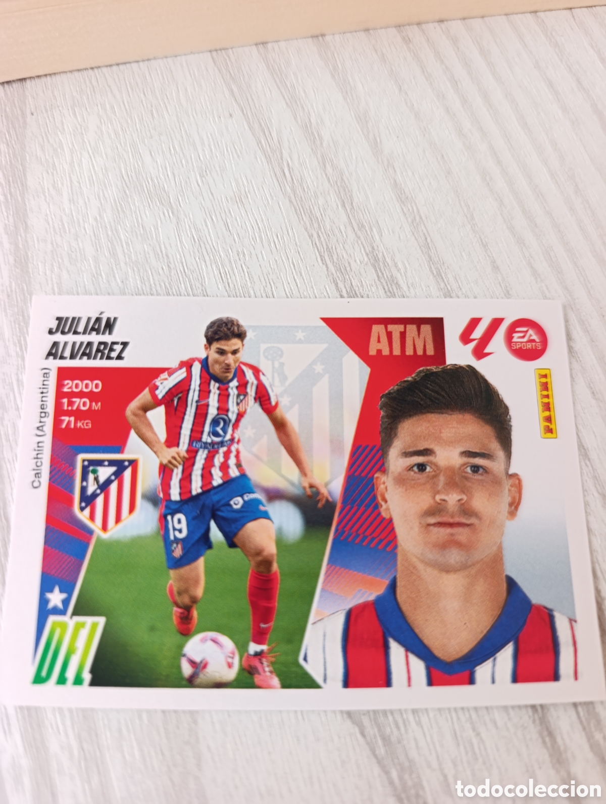Football Stickers: Juli&aacute;n &Aacute;lvarez 19 Atl&eacute;tico Madrid Liga Este 4 edici&oacute;n 2025/2026