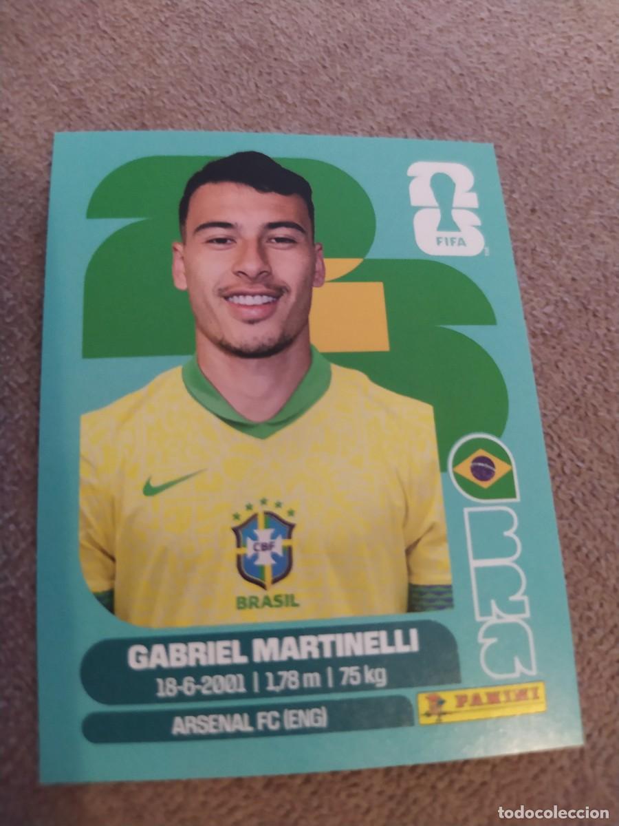 Fu&szlig;ball-Sticker: BRA 18 GABRIEL MARTINELLI Brasil mundial 2026 panini