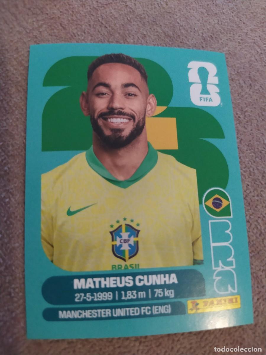 Fu&szlig;ball-Sticker: BRA 18 MATHEUS CUNHA Brasil mundial 2026 panini