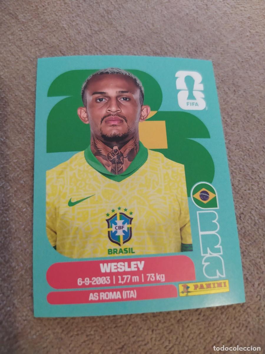Fu&szlig;ball-Sticker: BRA 08 WESLEY 8 Brasil mundial 2026 panini