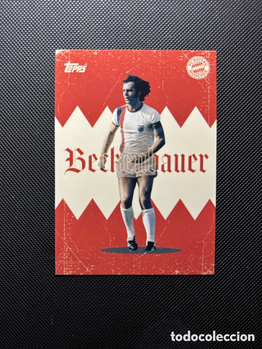 Fu&szlig;ball-Sticker: FRANZ BECKENBAUER TOPPS BAYERN SET CARD