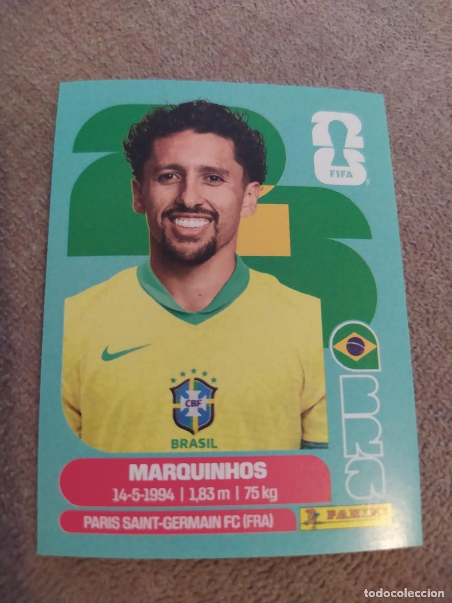 Fu&szlig;ball-Sticker: BRA 04 MARQUINHOS 4 Brasil mundial 2026 panini