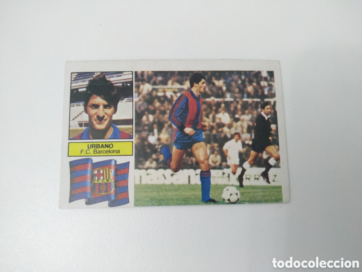 Cromos de f&uacute;tbol: CROMO LIGA ESTE 82 83 URBANO FCB BARCELONA. DESPEGADO