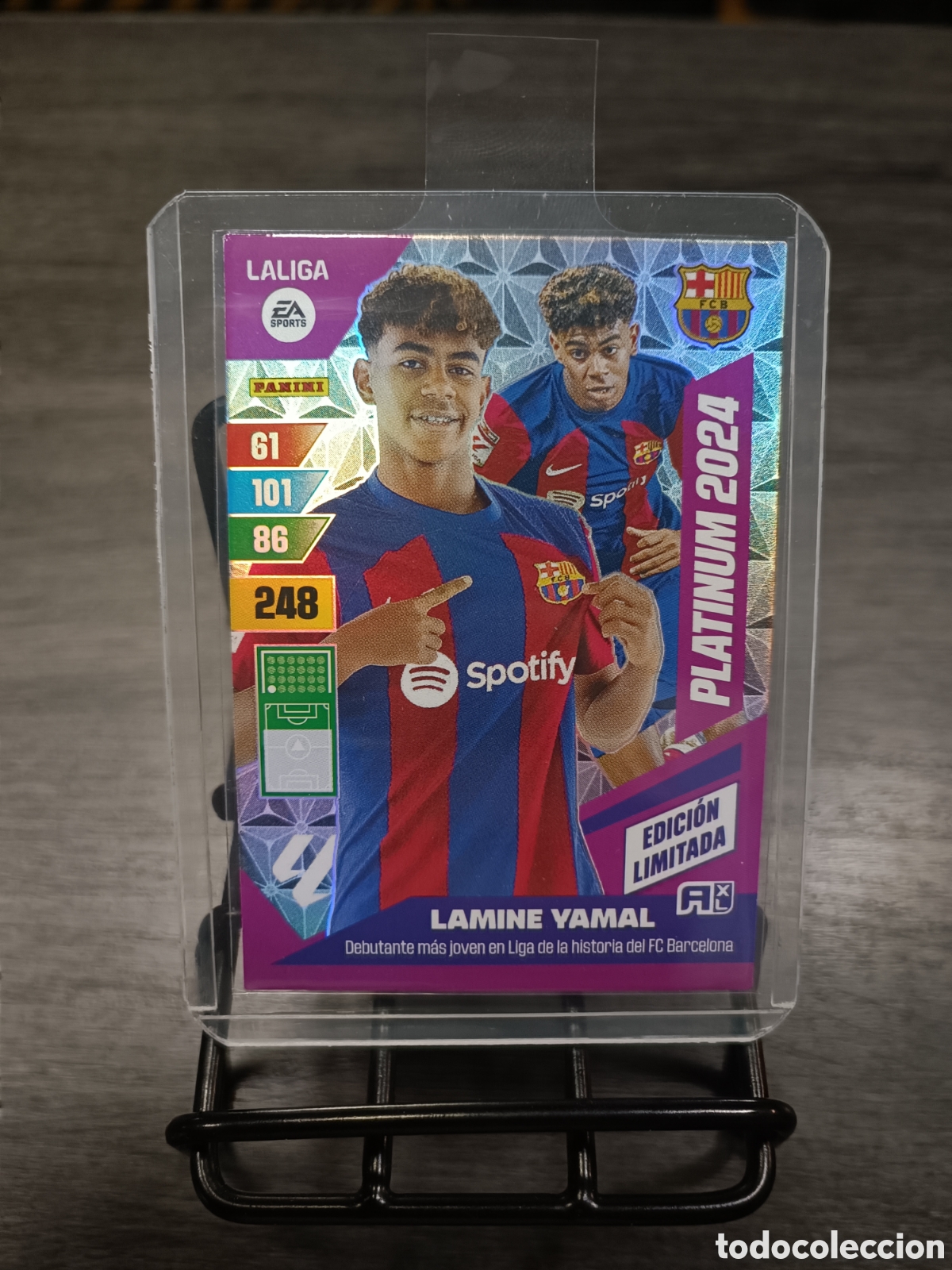 Cromos de f&uacute;tbol: Lamine Yamal Platinum 2024