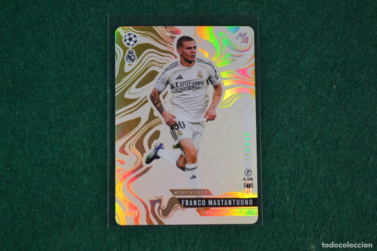 Cromos de f&uacute;tbol: TOPPS MATCH ATTAX MADNESS 2025-26 - 27 FRANCO MASTANTUONO (REAL MADRID)