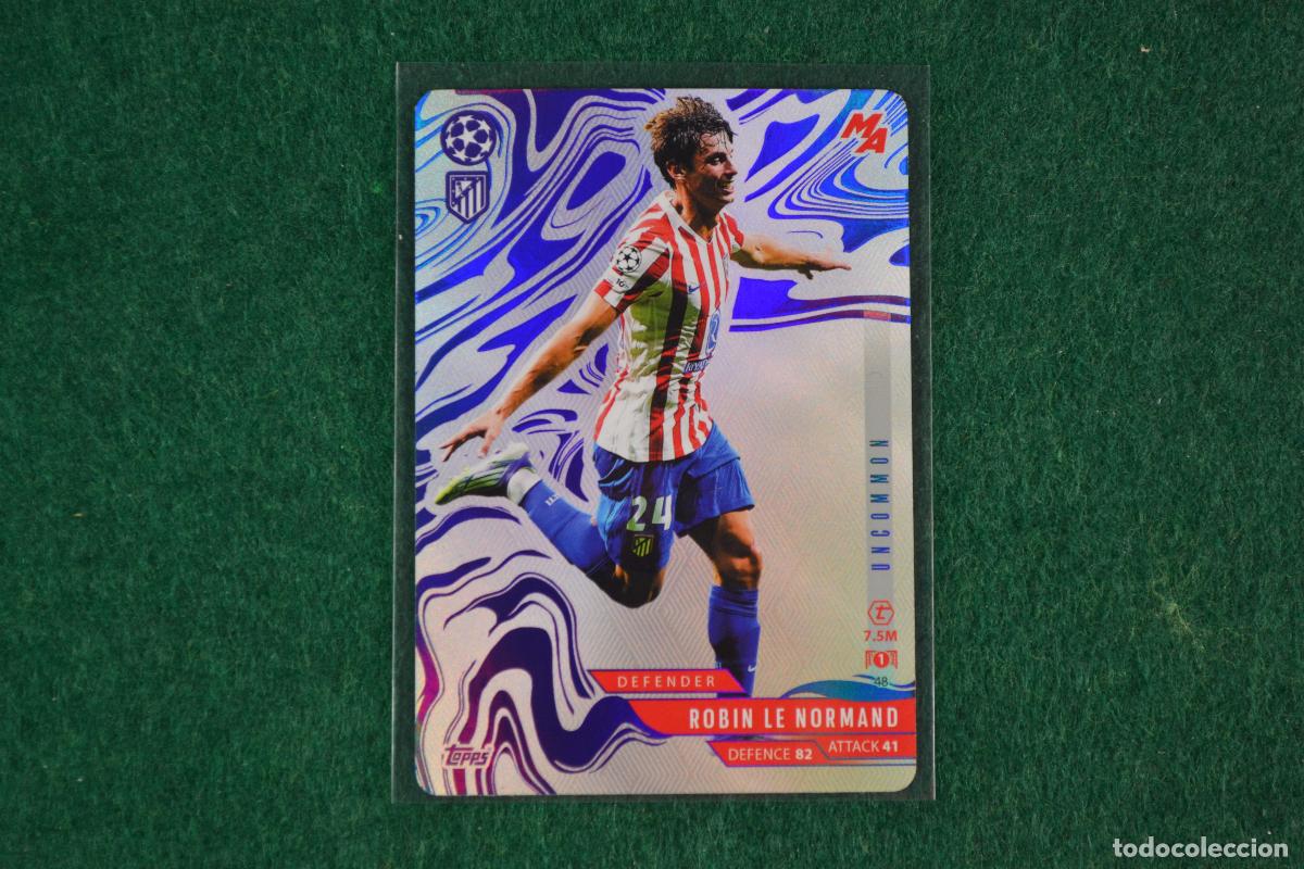 Cromos de f&uacute;tbol: TOPPS MATCH ATTAX MADNESS 2025-26 - 48 ROBIN LE NORMAND (ATLETICO DE MADRID) PARALELA UNCOMMON