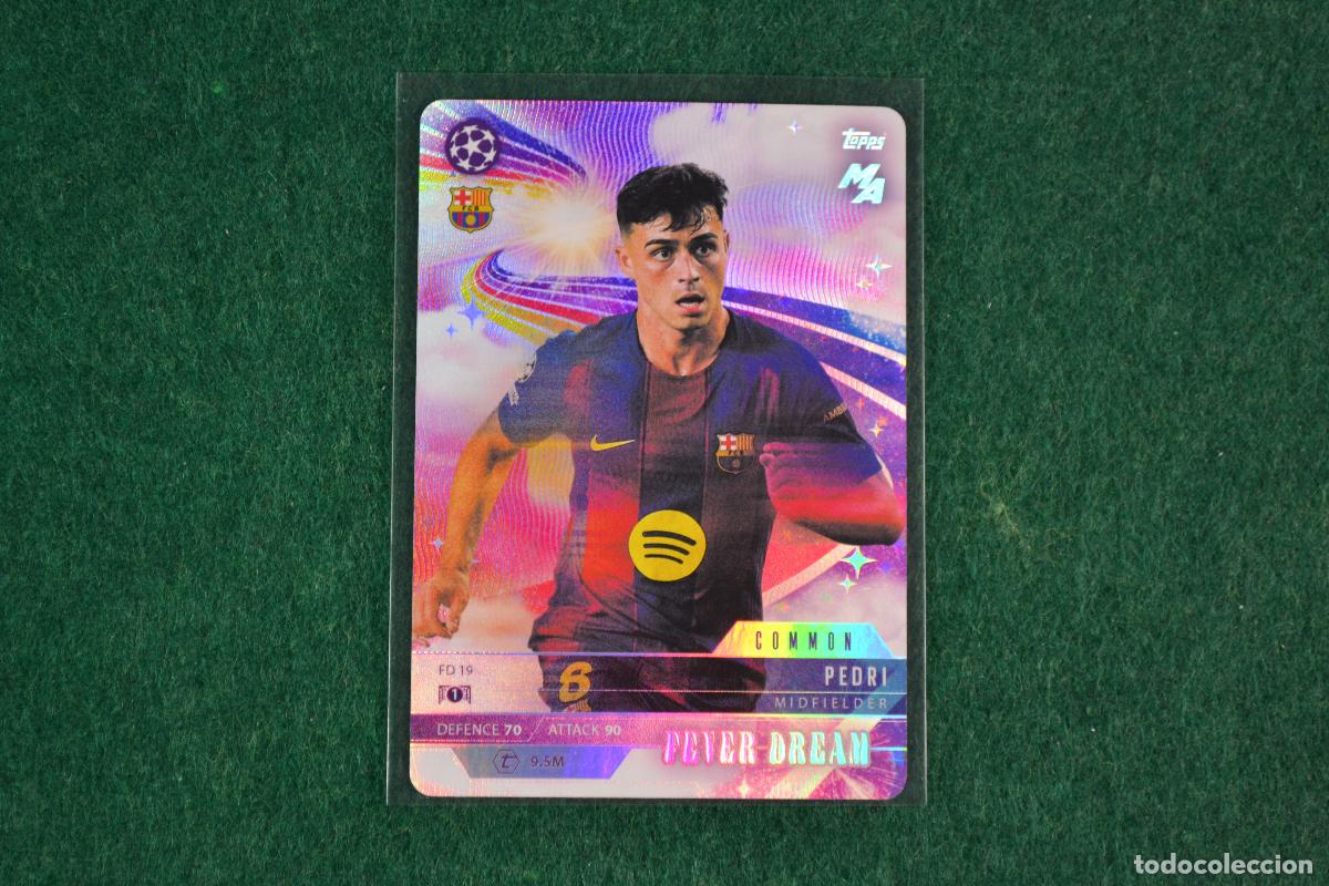 Cromos de f&uacute;tbol: TOPPS MATCH ATTAX MADNESS 2025-26 - FD19 PEDRI (FC BARCELONA) INSERT FEVER DREAM