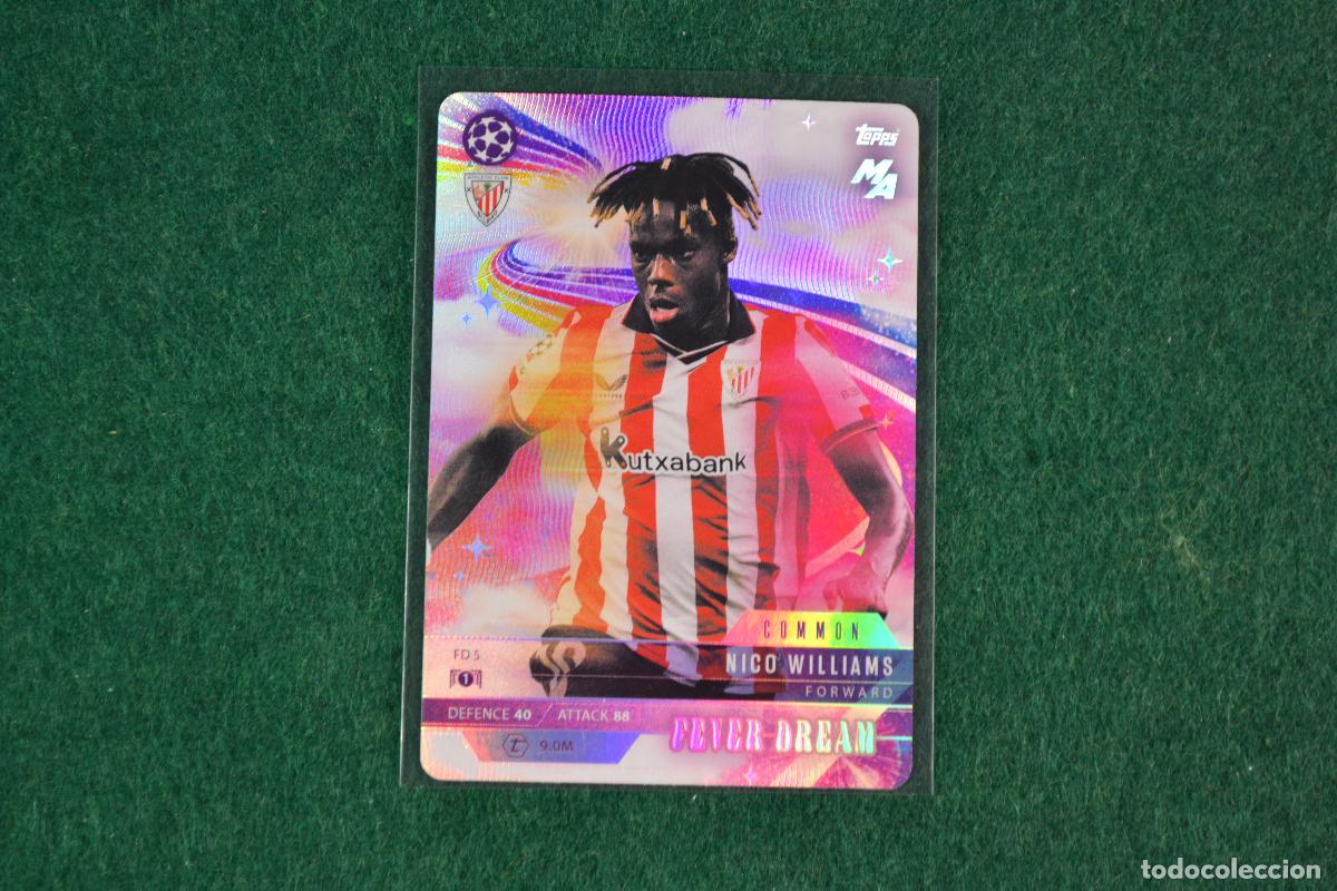 Cromos de f&uacute;tbol: TOPPS MATCH ATTAX MADNESS 2025-26 - FD5 NICO WILLIAMS (ATHLETIC BILBAO) INSERT FEVER DREAM