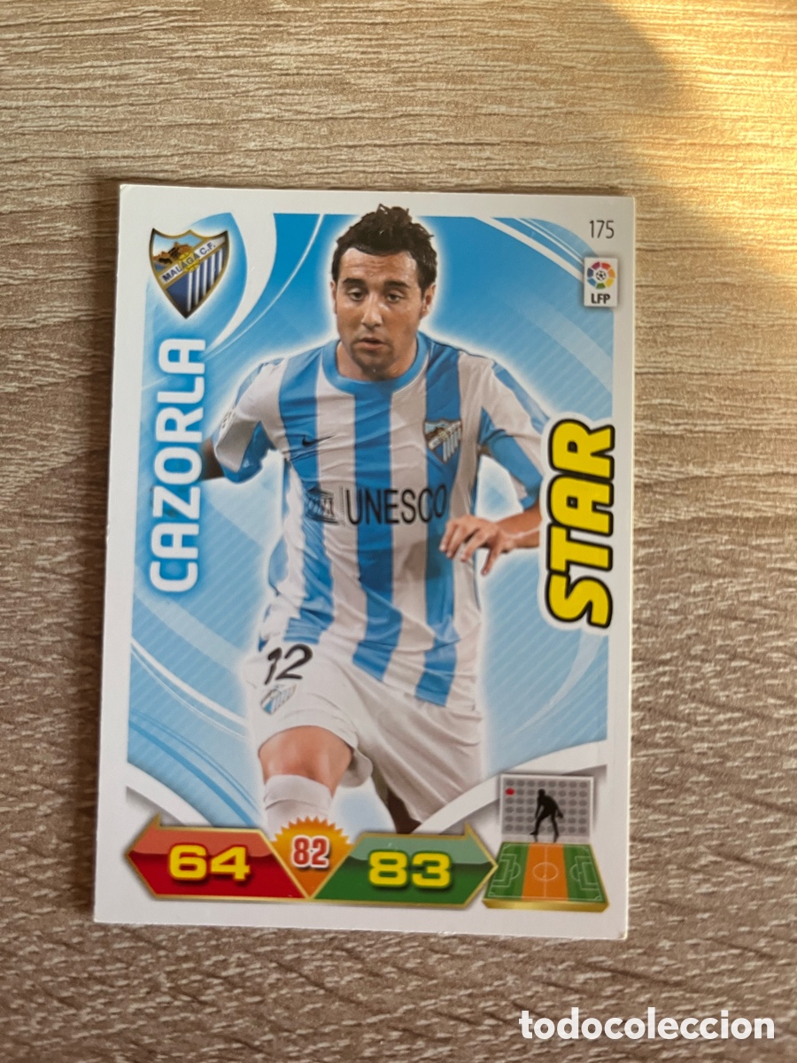 Cromos de f&uacute;tbol: 175 CAZORLA STAR ADRENALYN 2011 2012 11 12 M&Aacute;LAGA