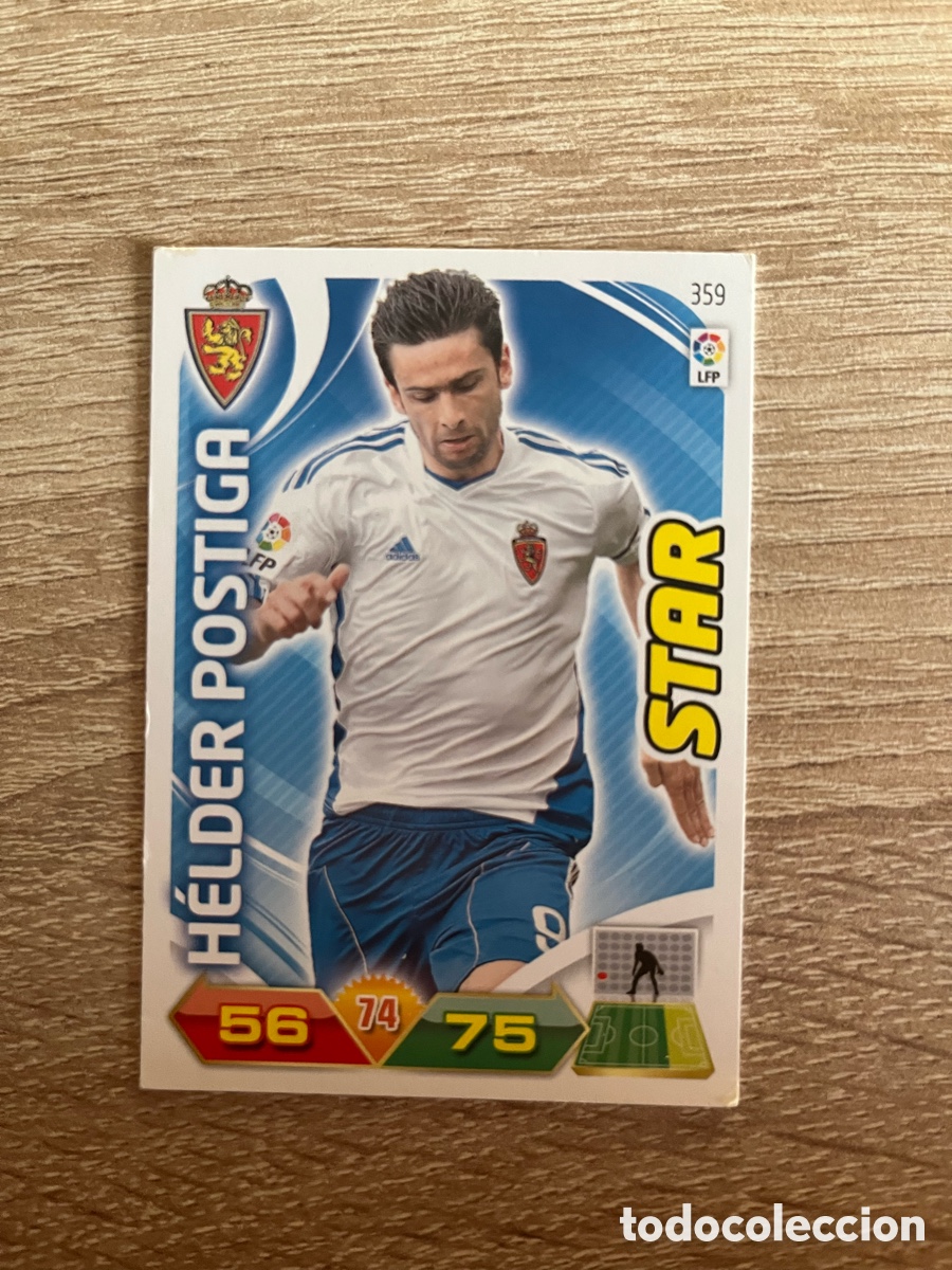 Cromos de f&uacute;tbol: 359 H&Eacute;LDER POSTIGA STAR ADRENALYN 2011 2012 11 12 REAL ZARAGOZA