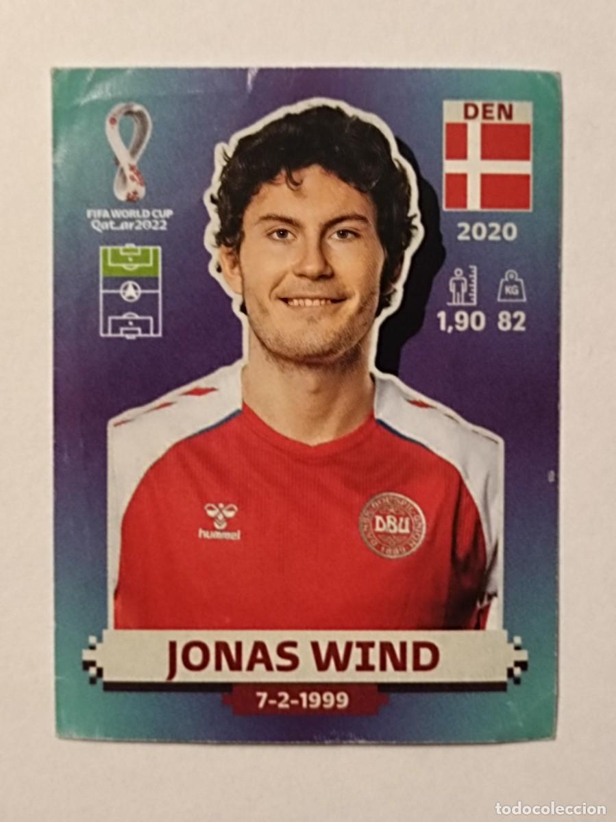 Cromos de f&uacute;tbol: #DEN 20 JONAS WIND (DINAMARCA) MUNDIAL QATAR 2022 PANINI