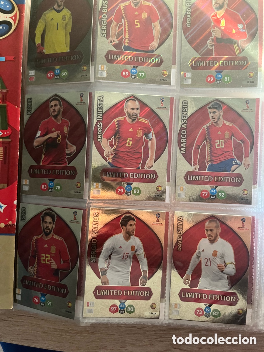 Cromos de f&uacute;tbol: TODAS LAS EDICIONES LIMITADAS ESPA&Ntilde;A SPAIN MUNDIAL FIFA WORLD CUP RUSIA 2018 18