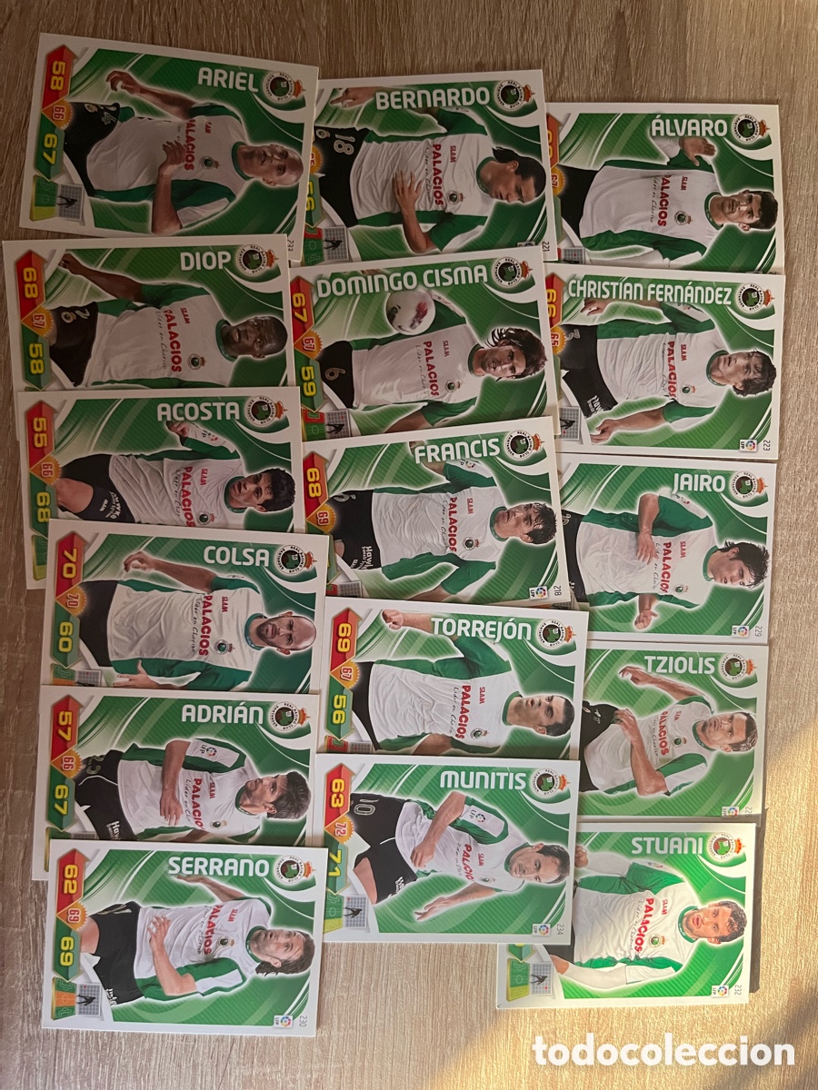 Cromos de f&uacute;tbol: RACING DE SANTANDER ADRENALYN 2011 2012 11 12 LOTE B&Aacute;SICO
