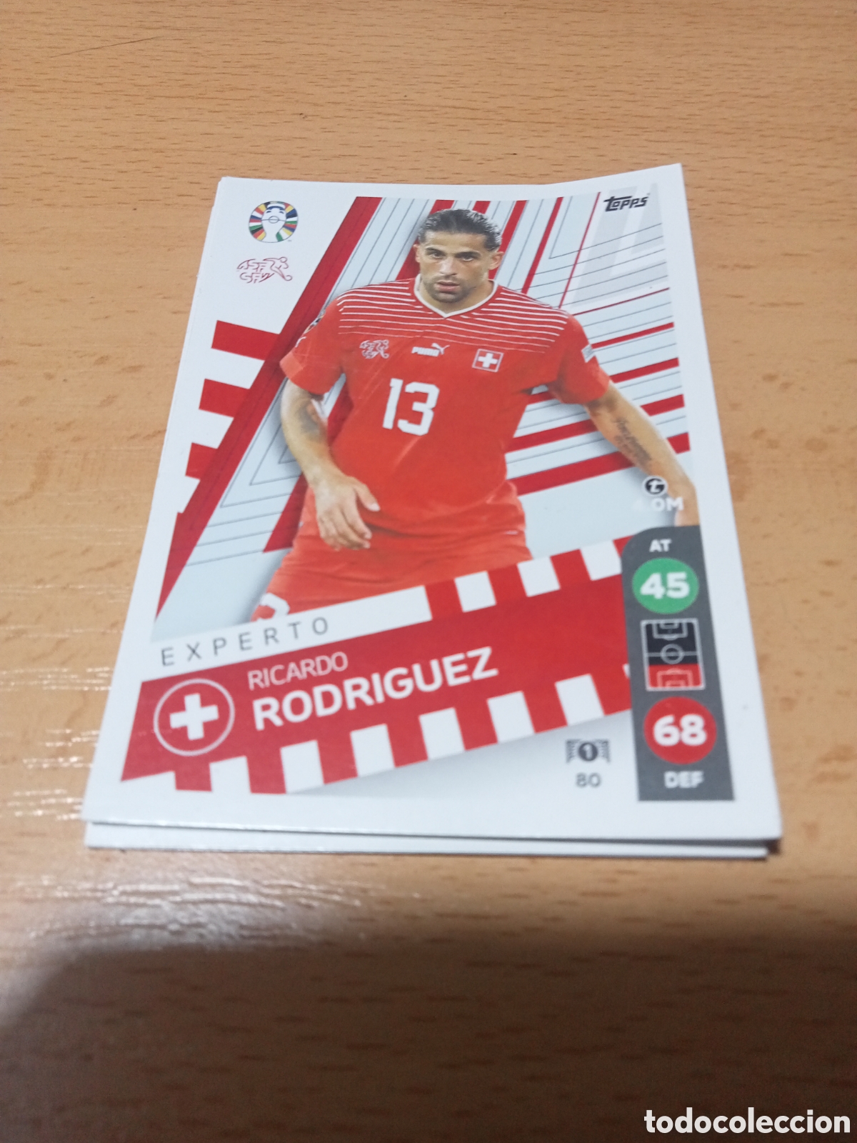 Cromos de f&uacute;tbol: cromo 80 Ricardo Rodriguez uefa euro 2024 Germany