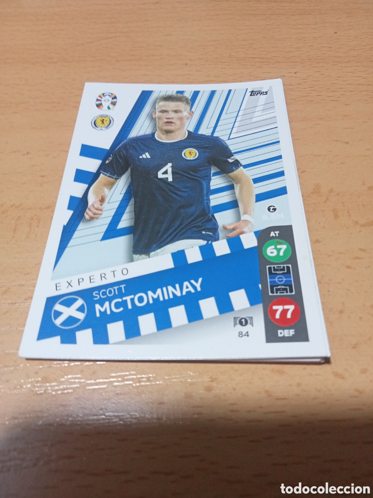 Cromos de f&uacute;tbol: cromo 84 Scott Mctominay uefa euro 2024 Germany
