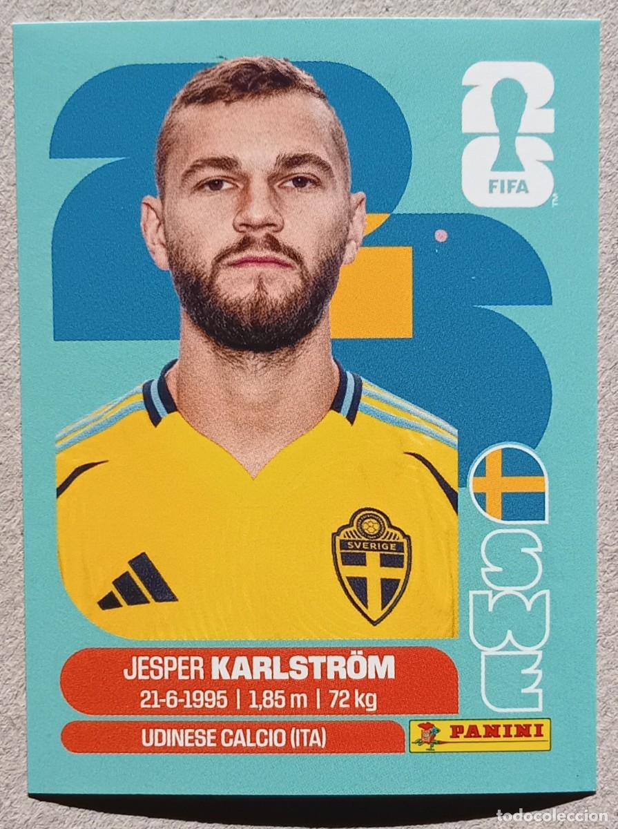 Cromos de f&uacute;tbol: Figurina Panini 2026 Cromo World Cup Usa Mundial 2026 Jesper Karlstrom Sweden n SWE 10