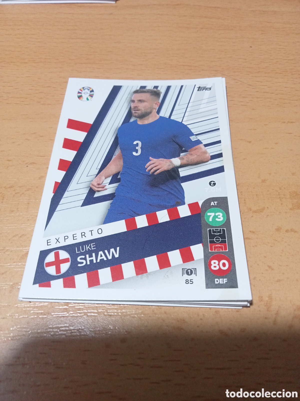 Football Stickers: cromo 85 Luke Shaw uefa euro 2024 Germany