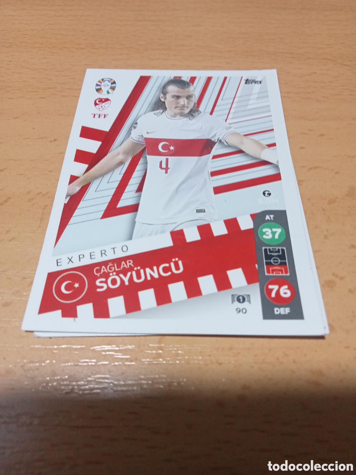 Fu&szlig;ball-Sticker: cromo 90 &Ccedil;aglar S&ouml;y&uuml;nc&uuml; uefa euro 2024 Germany