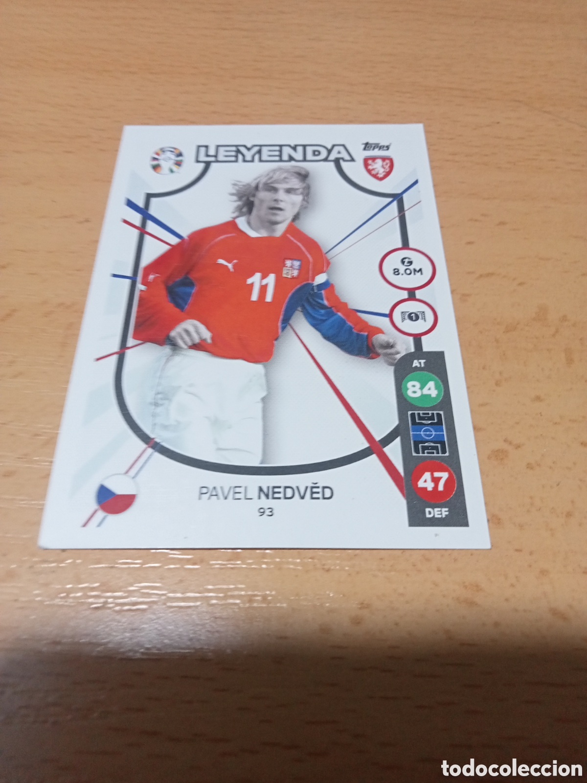 Fu&szlig;ball-Sticker: cromo 93 Pavel Nedved uefa euro 2024 Germany