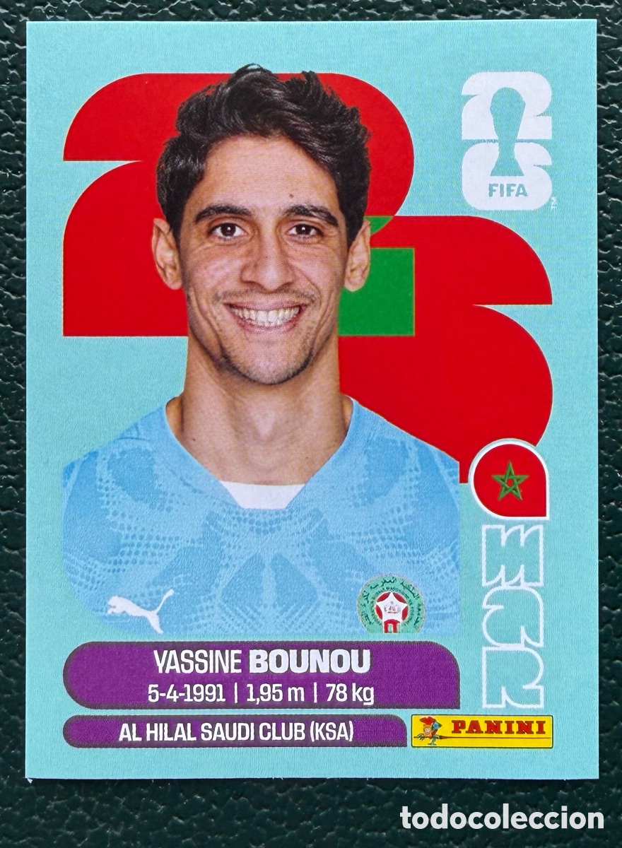 Fu&szlig;ball-Sticker: MAR 2 YASSINE BOUNOU MARRUECOS CROMOS ALBUM FIFA WORLD CUP MUNDIAL 2026 PANINI