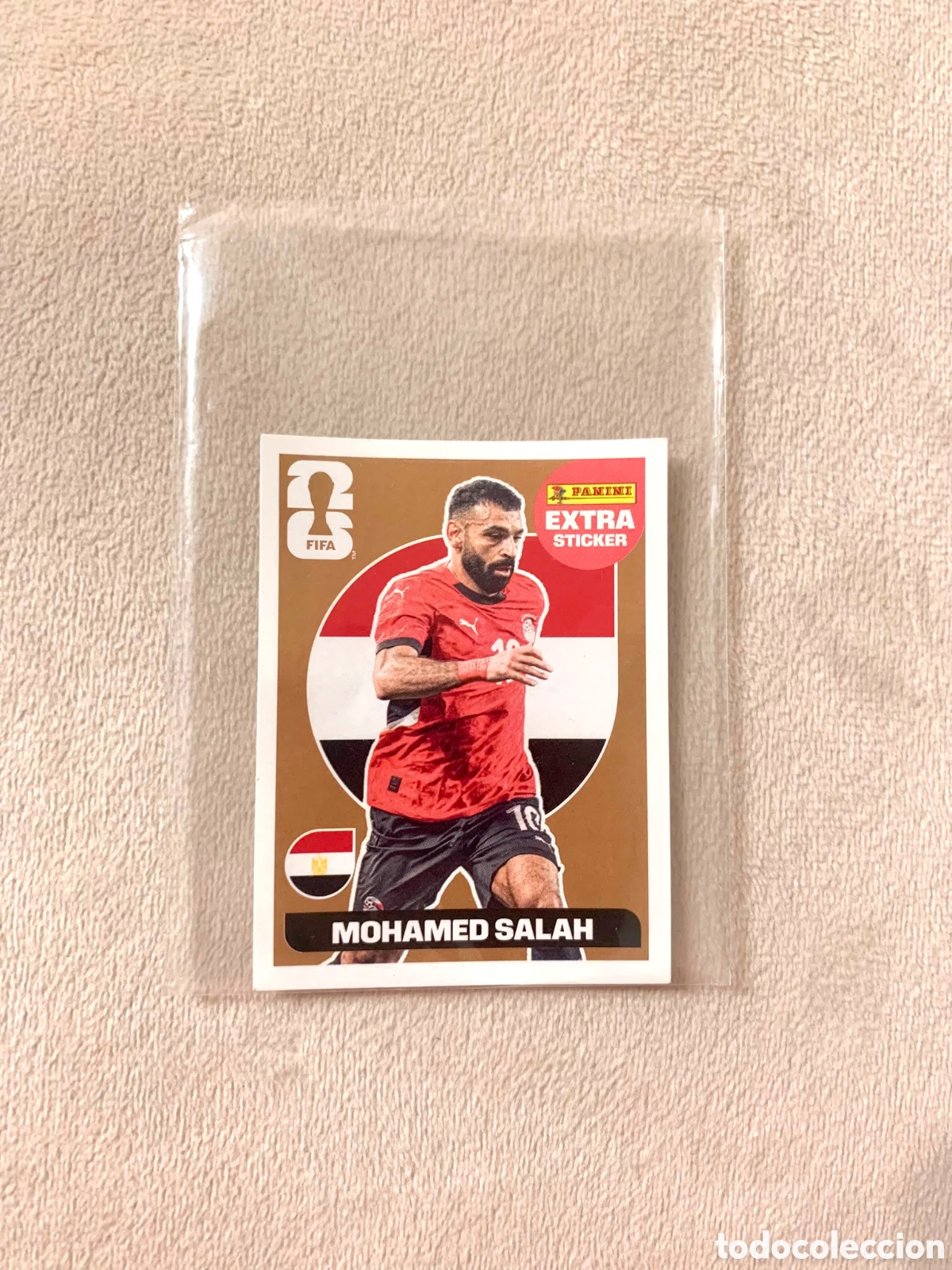 Football Stickers: Cromo extra sticker bronce Mohamed Salah Panini mundial 2026 (nuevo/ impecable)