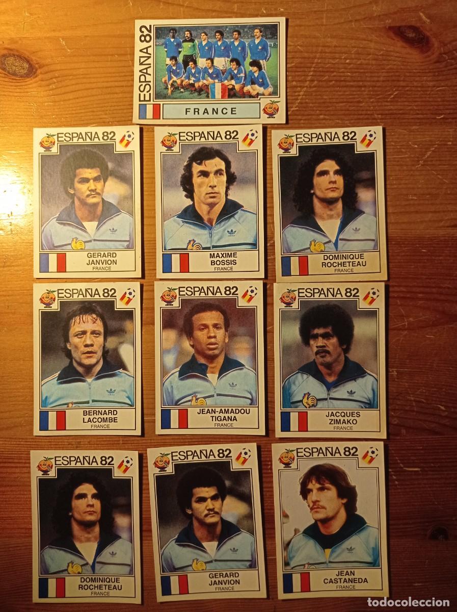 Cromos de f&uacute;tbol: Panini Espa&ntilde;a 82 Francia