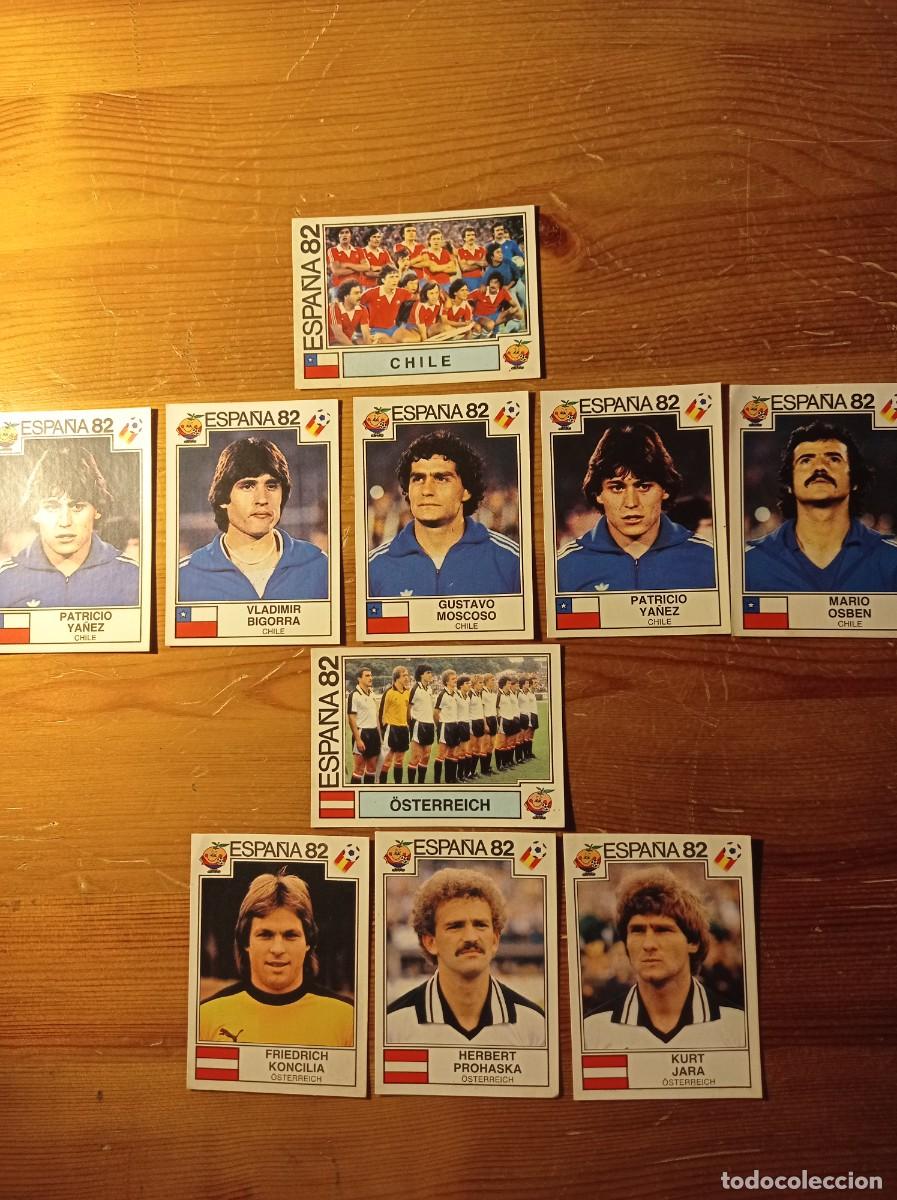 Cromos de f&uacute;tbol: Panini Espa&ntilde;a 82 Chile Austria