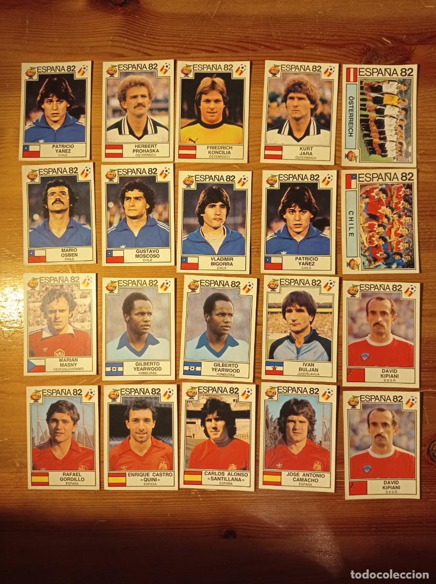 Cromos de Futebol: Lote de 72 cromos Panini Espa&ntilde;a 82