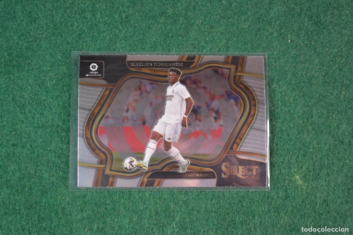 Cromos de f&uacute;tbol: PANINI SELECT LA LIGA 2022-23 - 225 AURELIEN TCHOUAMENI (REAL MADRID) SERIE FIELD LEVEL