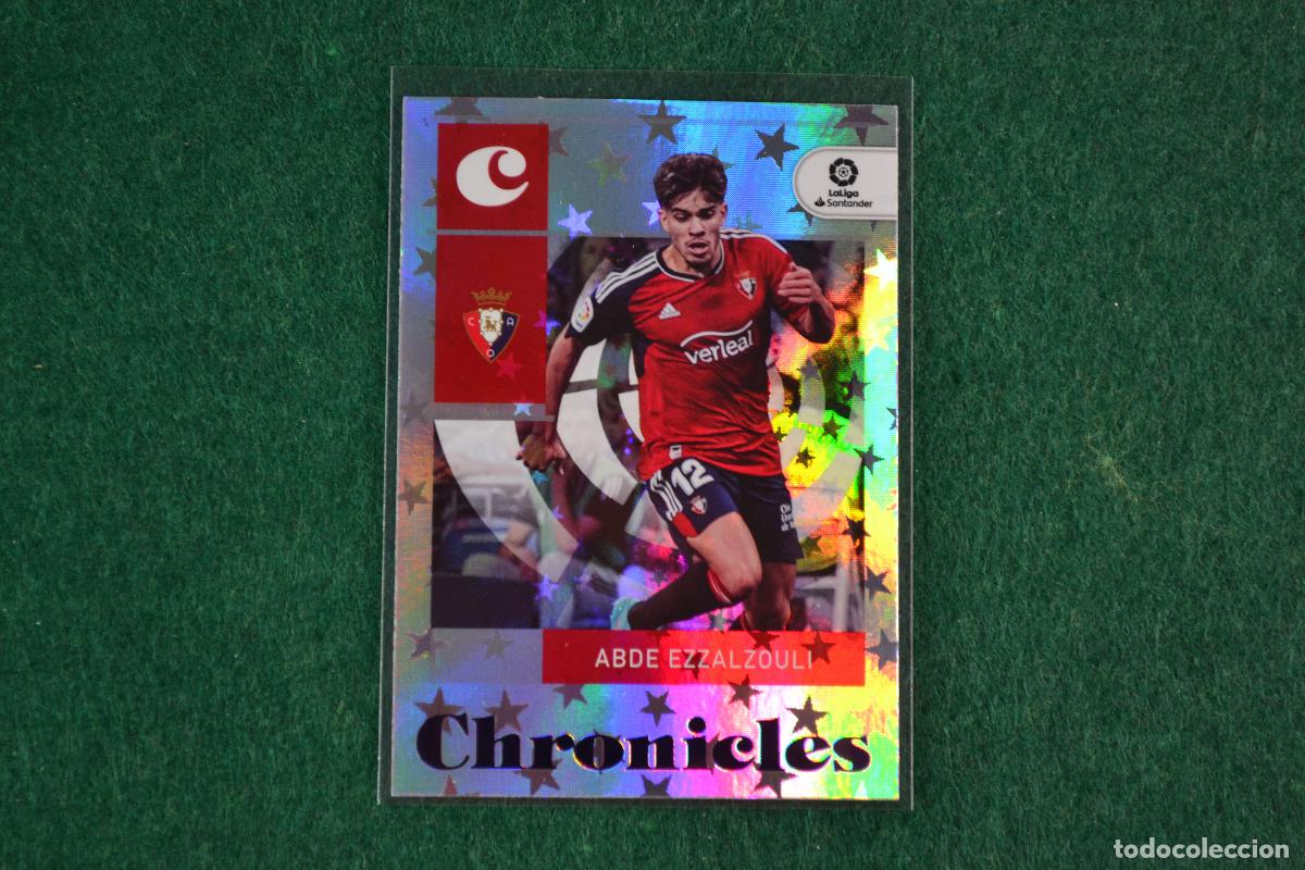 Football Stickers: PANINI CHRONICLES 2022-23 - 6 ABDE EZZALZOULI (OSASUNA) PARALELA PURPLE ASTRO