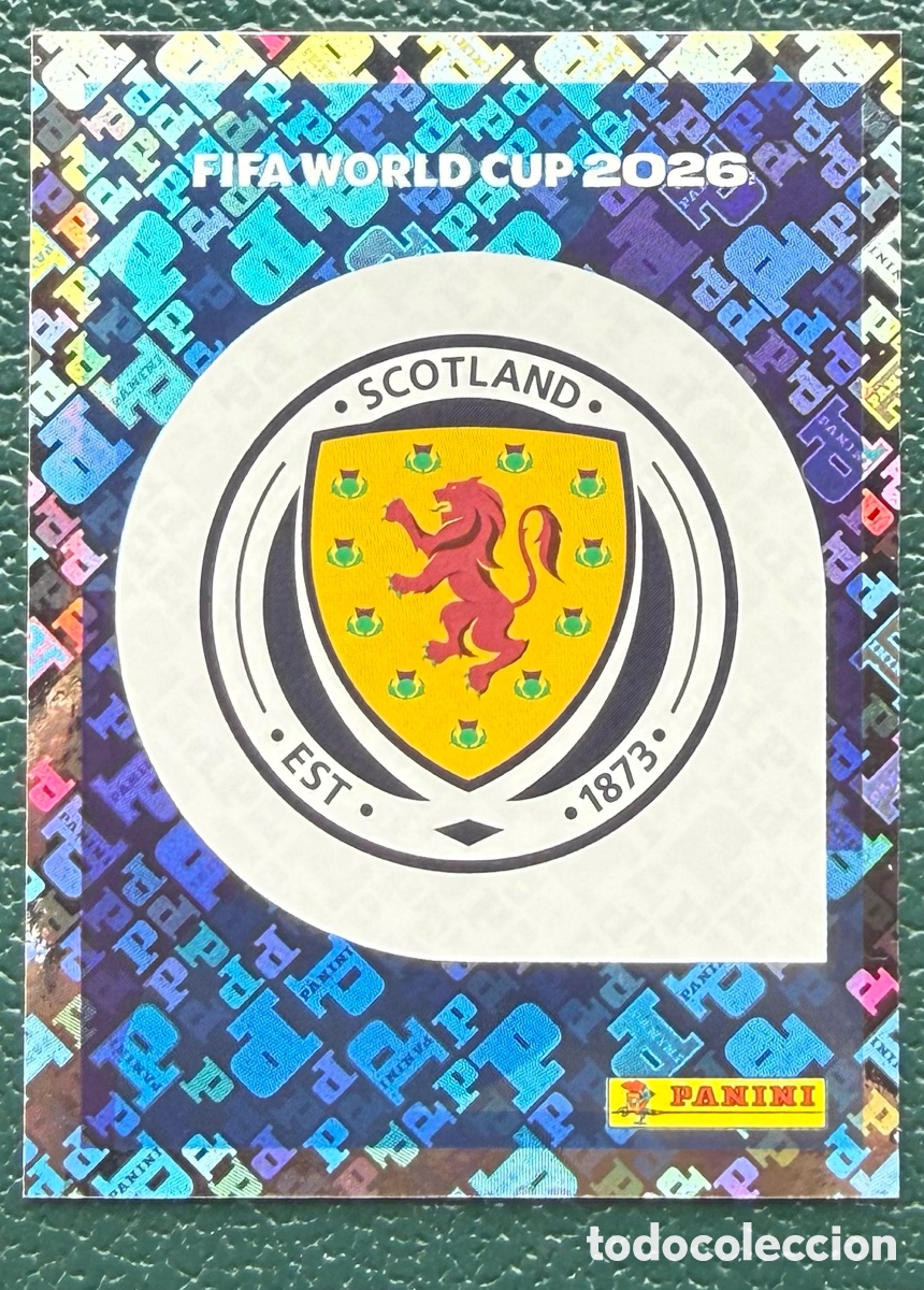 Fu&szlig;ball-Sticker: SCO 1 ESCUDO ESCOCIA CROMOS ALBUM FIFA WORLD CUP MUNDIAL 2026 PANINI