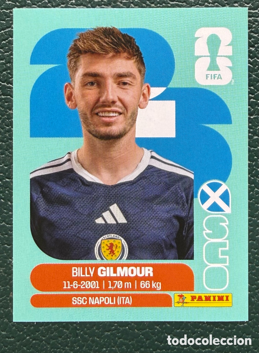 Fu&szlig;ball-Sticker: SCO 12 BILLY GILMOUR ESCOCIA CROMOS ALBUM FIFA WORLD CUP MUNDIAL 2026 PANINI