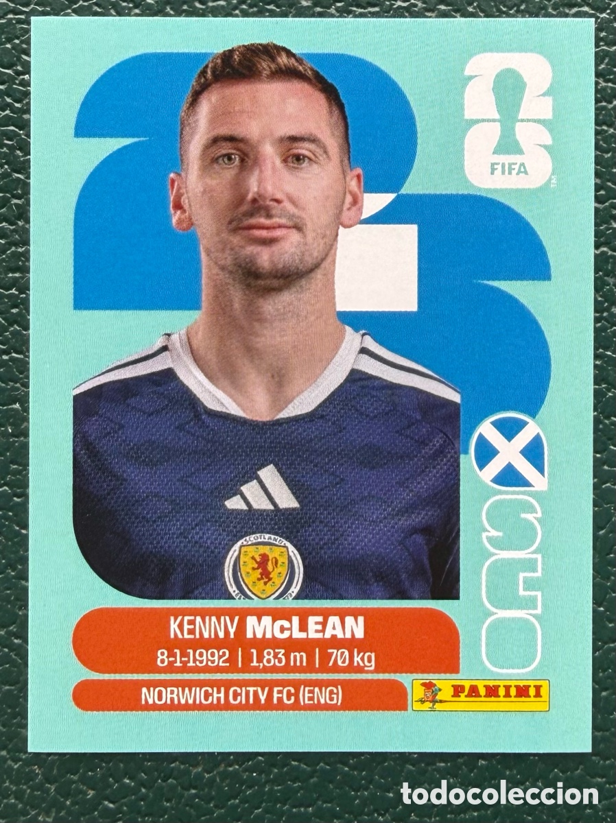 Cromos de Futebol: SCO 16 KENNY MCLEAN ESCOCIA CROMOS ALBUM FIFA WORLD CUP MUNDIAL 2026 PANINI