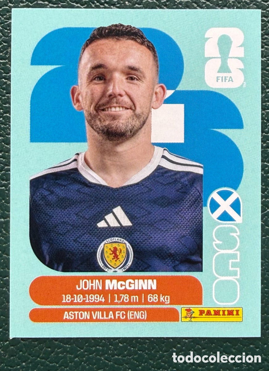 Cromos de Futebol: SCO 17 JOHN MCGINN ESCOCIA CROMOS ALBUM FIFA WORLD CUP MUNDIAL 2026 PANINI
