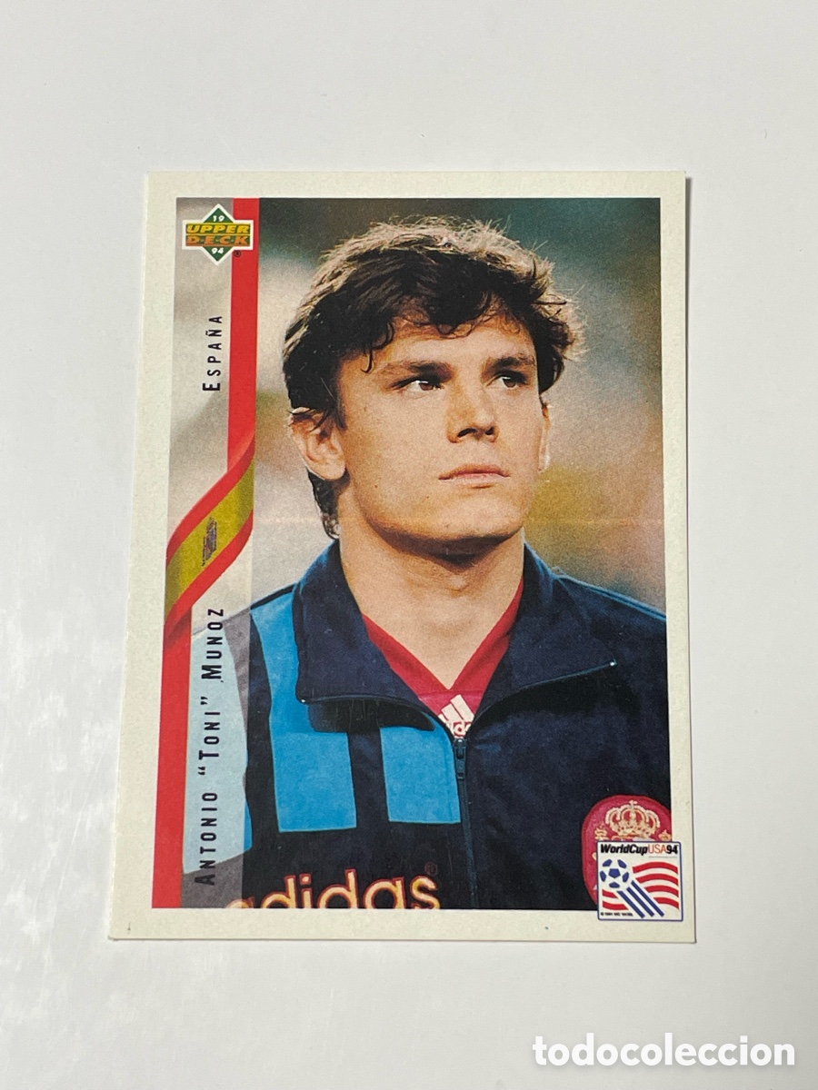 Cromos de f&uacute;tbol: Toni Mu&ntilde;oz Espa&ntilde;a Upper Deck Collector&rsquo;s Choice USA &lsquo;94 #127