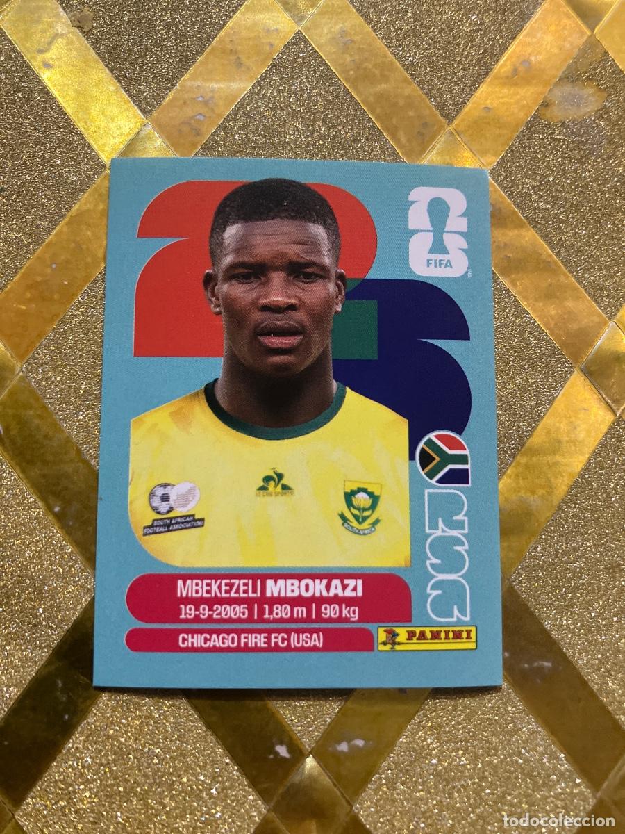 Cromos de f&uacute;tbol: CROMO DE F&Uacute;TBOL NUMERO RSA 6 MBKEZELI SUDAFRICA MUNDIAL 2026 MEXICO-EEUU-CANADA PANINI !