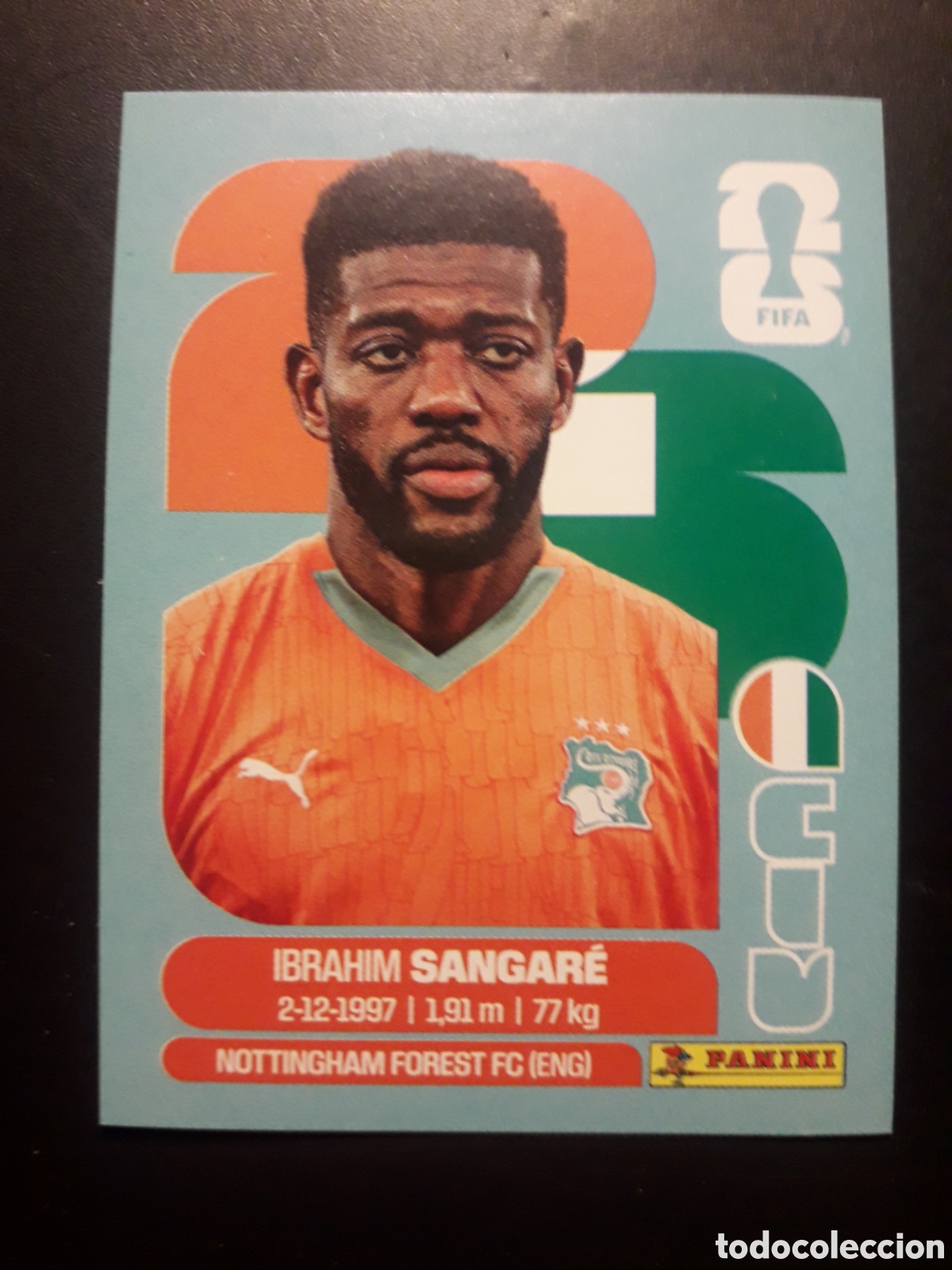 Cromos de f&uacute;tbol: SANGAR&Eacute; COSTA DE MARFIL CIV 12 MUNDIAL F&Uacute;TBOL 2026 FIFA WORLD CUP PANINI SIN PEGAR PEDIDO M&Iacute;NIMO 3&euro;.