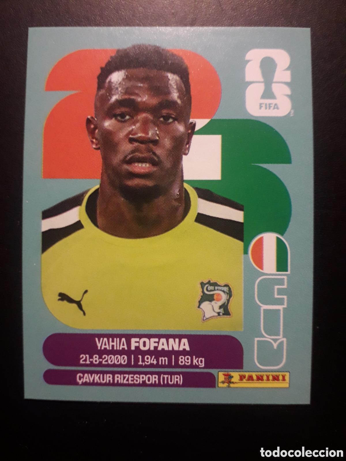 Cromos de f&uacute;tbol: FOFANA COSTA DE MARFIL CIV 2 MUNDIAL F&Uacute;TBOL 2026 FIFA WORLD CUP PANINI SIN PEGAR PEDIDO M&Iacute;NIMO 3&euro;