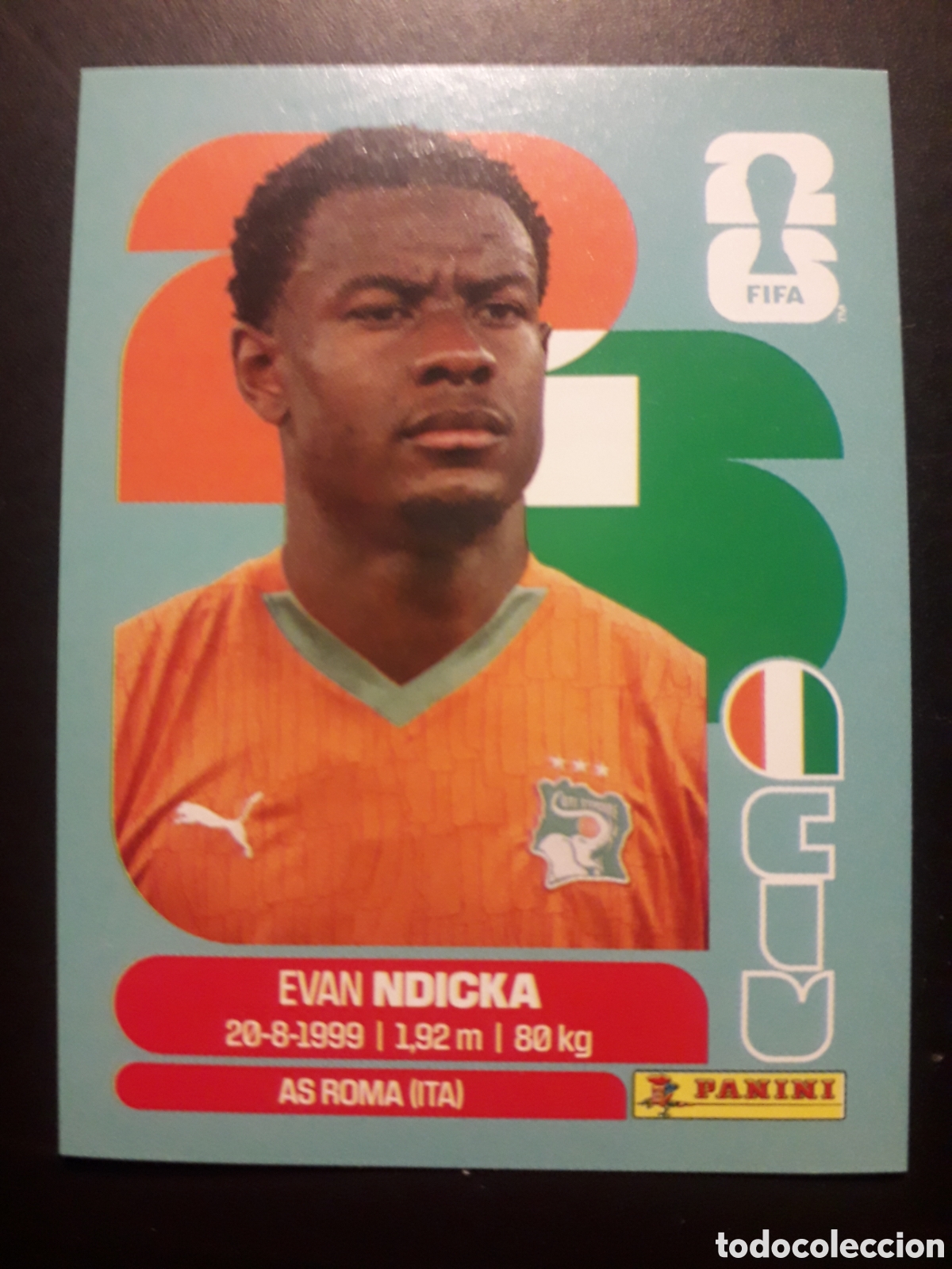 Cromos de f&uacute;tbol: NDICKA COSTA DE MARFIL CIV 6 MUNDIAL F&Uacute;TBOL 2026 FIFA WORLD CUP PANINI SIN PEGAR PEDIDO M&Iacute;NIMO 3&euro;
